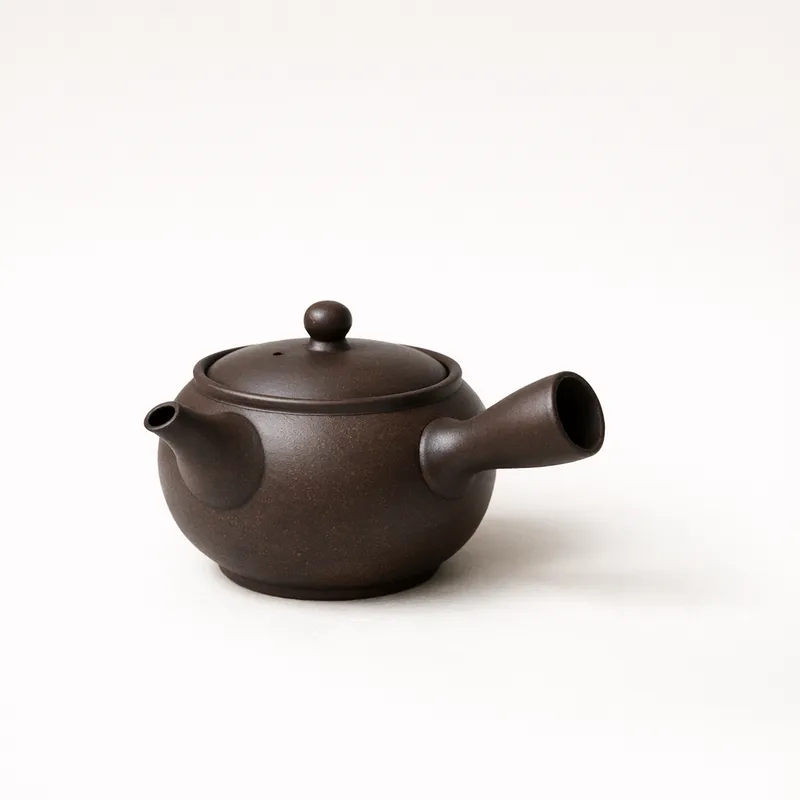 Ấm trà Kyusu Tokoname đất nung không men